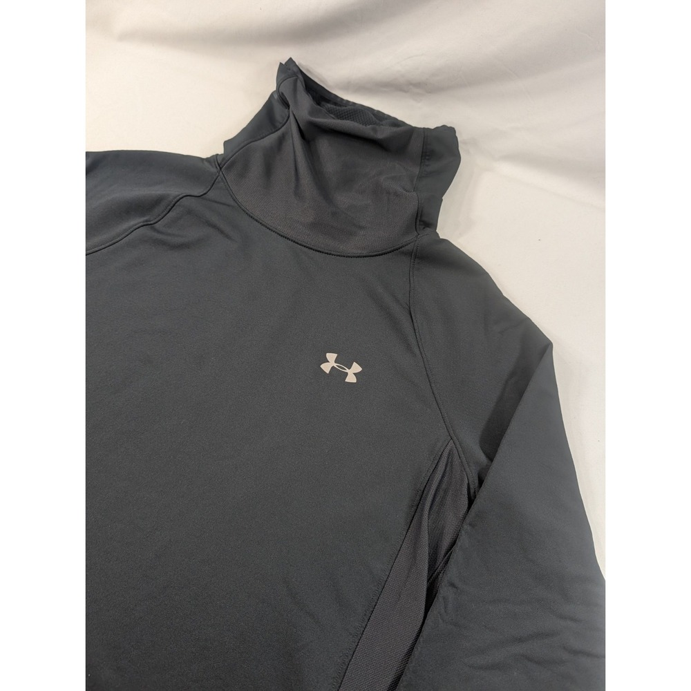 Under Armour Featherweight Funnel Neck Sweatshirt Black Run Women's Large